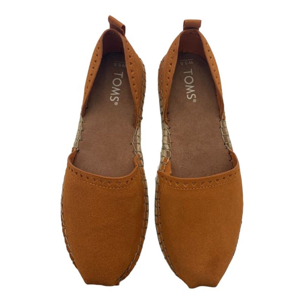 Toms Katalina Espadrille Saffron Suede Shoes US Women's 5.5 - Picture 5 of 10